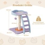 Kačių namelis su guoliu kamuoliuku ir kopėčiomis (Violetinė)