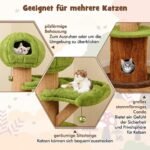 Žaidimų ir poilsio namelis katėms 148 cm (Žalia)