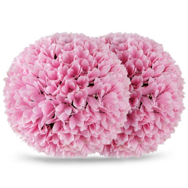 Dirbtinė buksmedžio rutulinė dekoracija 28 cm rožinė (Rožinė)