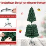 Dirbtinė Kalėdinė Eglutė 180 cm su Šviesolaidžiais ir 8 Apšvietimo Režimais (Žalia)