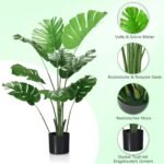 Dirbtinis Monstera Deliciosa medis 121 cm (Žalia)