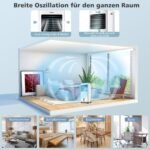 Nešiojamas oro aušintuvas 3-in-1: aušintuvas drėkintuvas valytuvas (Balta)