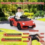 Elektrinis vaikiškas automobilis su nuotolinio valdymo pultu (Raudona)