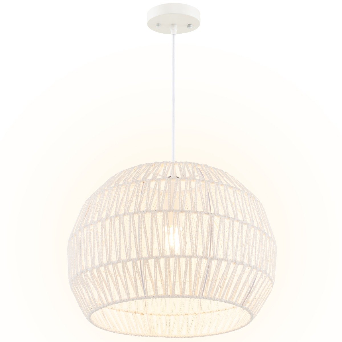 lampe-eu10088eu-be_2_ Pakabinamas šviestuvas su 44 cm popieriniu gaubtu (Smėlio)