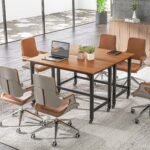 Rašomasis stalas su ratukais ir nuimama talpykla (Natūrali)