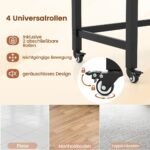 Rašomasis stalas su ratukais ir nuimama talpykla (Natūrali)