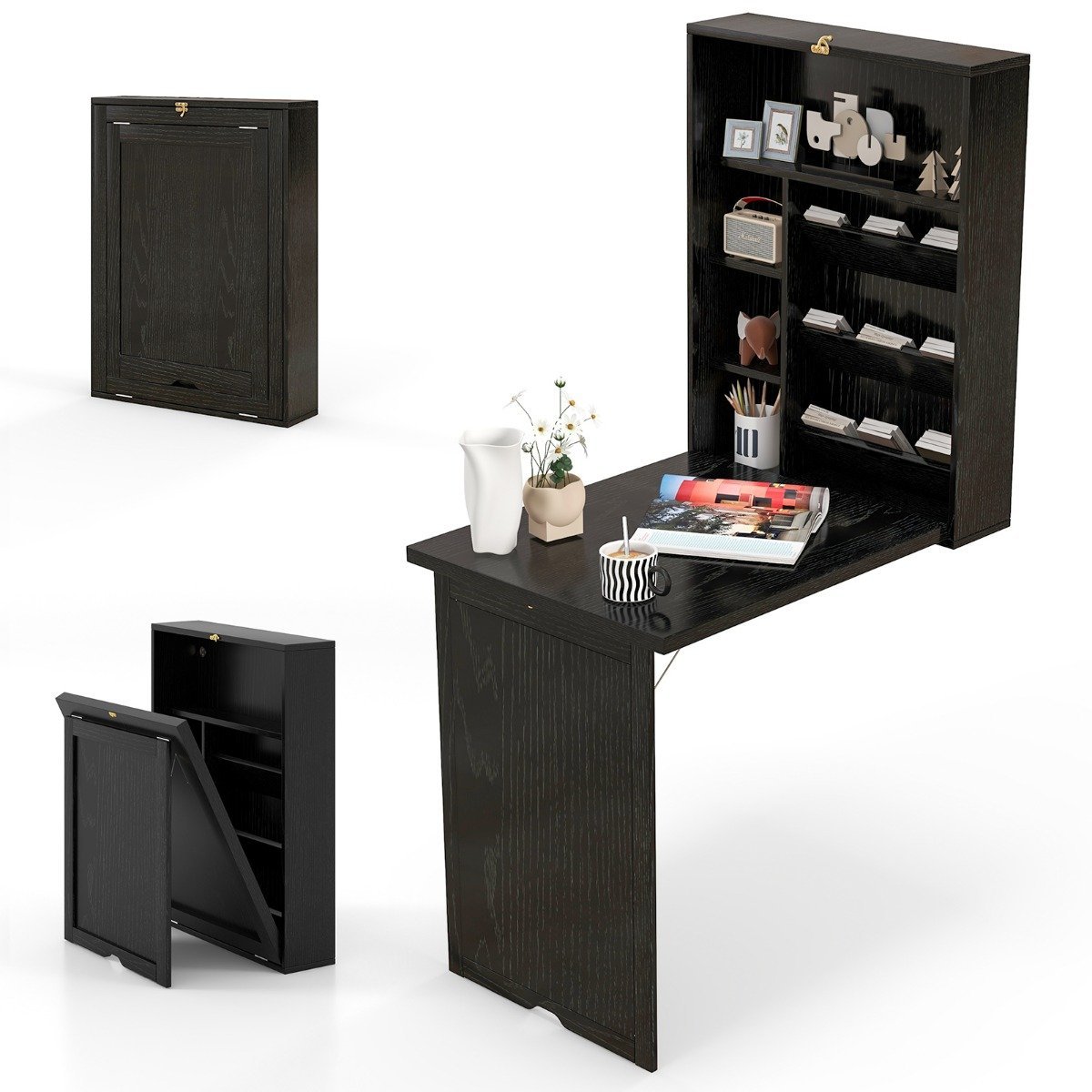 laptop-tisch-schreibtisch-12224_1__1 Sieninis sulankstomas stalas su daiktadėžėmis (Juoda)