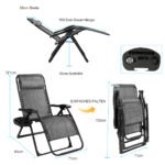 Sulankstomas pilkos spalvos lauko krėslas su gėrimų laikikliu (Pilka)