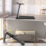 Elektrinis bėgimo takelis su 12 programų ir LED ekranėliu (Juoda)