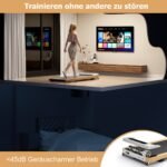 Kompaktiškas bėgimo takelis 1–6 km/h su nuotolinio valdymo pulteliu (Natūrali)