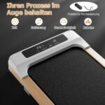 Kompaktiškas bėgimo takelis 1–6 km/h su nuotolinio valdymo pulteliu (Natūrali)