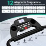 Sulankstomas bėgimo takelis su 12 programų ir 2 AG varikliu (Juoda)