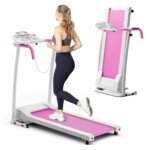 Sulankstomas bėgimo takelis su 12 programų ir 2 AG varikliu (Balta)