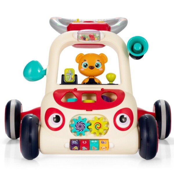 Daugiafunkcis vaikščioklis su žaidimų panele (Įvairiaspalvis)