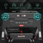 Sulankstomas bėgimo takelis su programėle ir Bluetooth garsiakalbiais (Raudona)