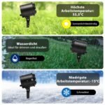 LED projektorius su 5 šviesos diodais šventinei atributikai (Juoda)