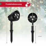 LED Projektorius Kalėdoms su besisukančiu projektoriaus dangteliu (Juoda)