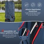 Lengvas golfo lazdų krepšys su 14 skyrių (Tamsiai mėlyna)