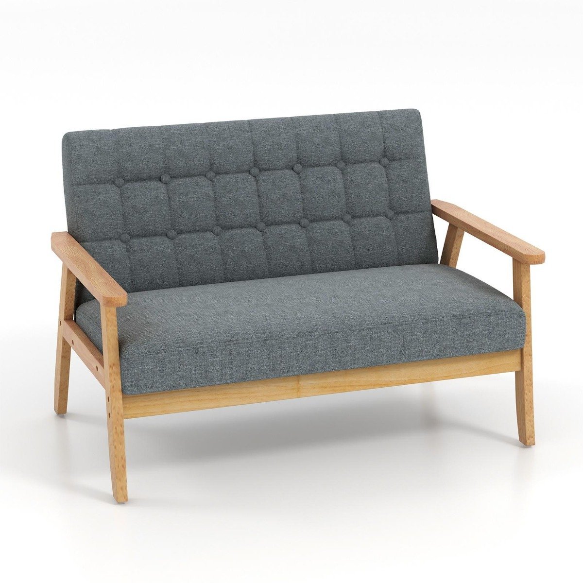 leinen-liebessitzsofa-jv11167gr_6_ Dviejų vietų minkšta sofa su gummed medžio rėmu ir sagčių dizainu (Pilka)