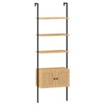 Kopėčių formos spinta su metaliniu rėmu (Natūrali)