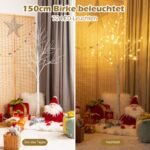 150 cm LED dekoratyvinis medis (Balta)