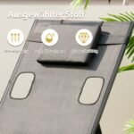 Gultas su reguliuojama atlošo padėtimi ir veido anga (Juoda)