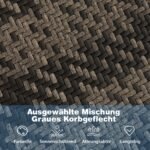 Sulankstomas lauko krėslas su atrama kojoms ir sūpuoklių funkcija (Pilka)