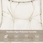 Ergonomiška poilsio kėdė su pakoja ir šonine kišene (Smėlio)