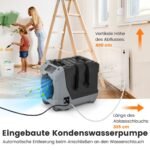 Galingas komercinis drėgmės surinkėjas su siurbliu ir laikmačiu (Juoda)