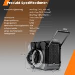 Galingas komercinis drėgmės surinkėjas su siurbliu ir laikmačiu (Juoda)