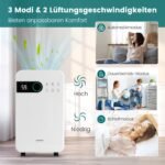 Oro sausintuvas su 2 3 l talpa ir miego režimu (Balta)