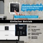 Pramoninis oro sausintuvas su trimis režimais ir 24 valandų laikmačiu (Balta)