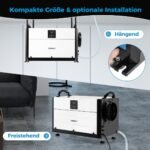 Pramoninis oro sausintuvas su trimis režimais ir 24 valandų laikmačiu (Balta)