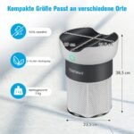 Oro valytuvas su trijų pakopų filtravimo sistema (Pilka ir balta)