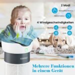 Oro valytuvas su trijų pakopų filtravimo sistema (Pilka ir balta)