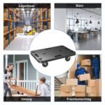 Mobilus transportavimo vežimėlis 543 kg talpos (Juoda)