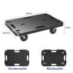 Mobilus transportavimo vežimėlis 543 kg talpos (Juoda)