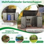 Dvigubas metalinis stogelis konteineriams su 2 durimis (Juoda)