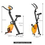 Sulankstomas treniruoklis su LCD ekranu ir pulso davikliu (Oranžinė)