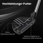 Golf Putteris 89 cm Mallet stiliaus (Juoda)