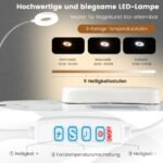 Sulankstomas manikiūro staliukas su dulkių siurbliu ir LED lempute (Balta)