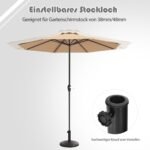 Sodo skėčio stovas 12 kg (Bronzinė)