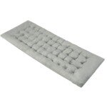 Minkštas lauko gulto čiužinys 190 x 70 cm su 7 cm paminkštinimu (Pilka)