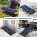 Patogus 190x70 cm čiužinys su keturiais tvirtinimo dirželiais (Mėlyna)