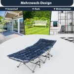 Patogus 190x70 cm čiužinys su keturiais tvirtinimo dirželiais (Mėlyna)