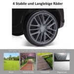 Elektrinis vaikiškas automobilis su pulteliu (Juoda)