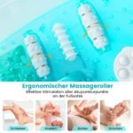 Elektrinis pėdų masažuoklis su šildymu ir burbulų funkcija (Mėlyna)