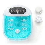 Elektrinis pėdų masažuoklis su šildymu ir burbulų funkcija (Mėlyna)