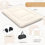 Sulankstoma futono čiužinio platforma 140x200 cm (Smėlio)