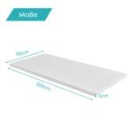 Vėsinantis gelio čiužinio antčiužinys 200 x 90 cm (Balta)